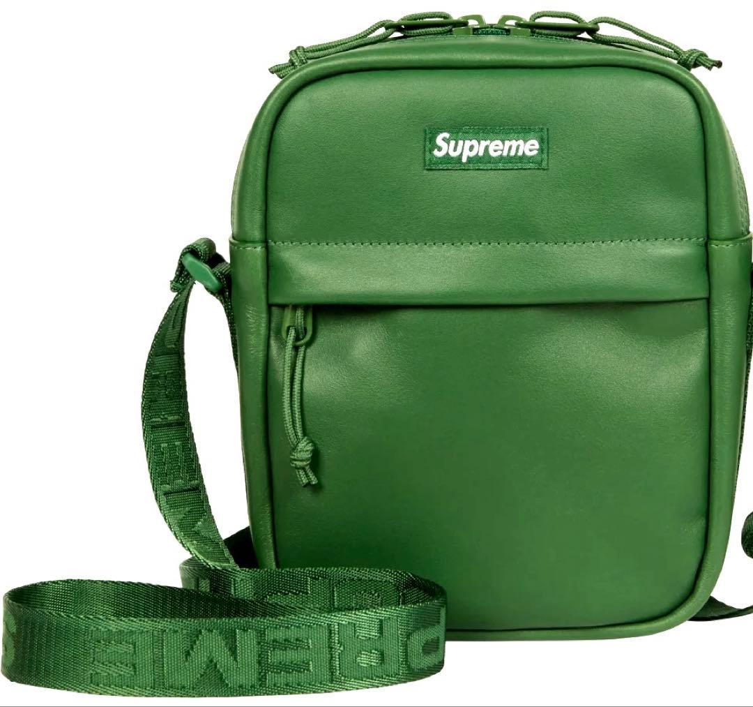 Supreme Leather Shoulder Bag Green（24FW）