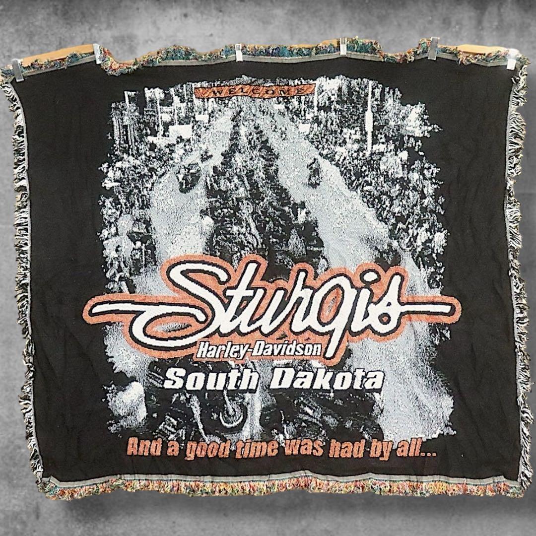 BPJD バイク ラグ ビンテージ 古着 ハーレーダビッドソン スタージス