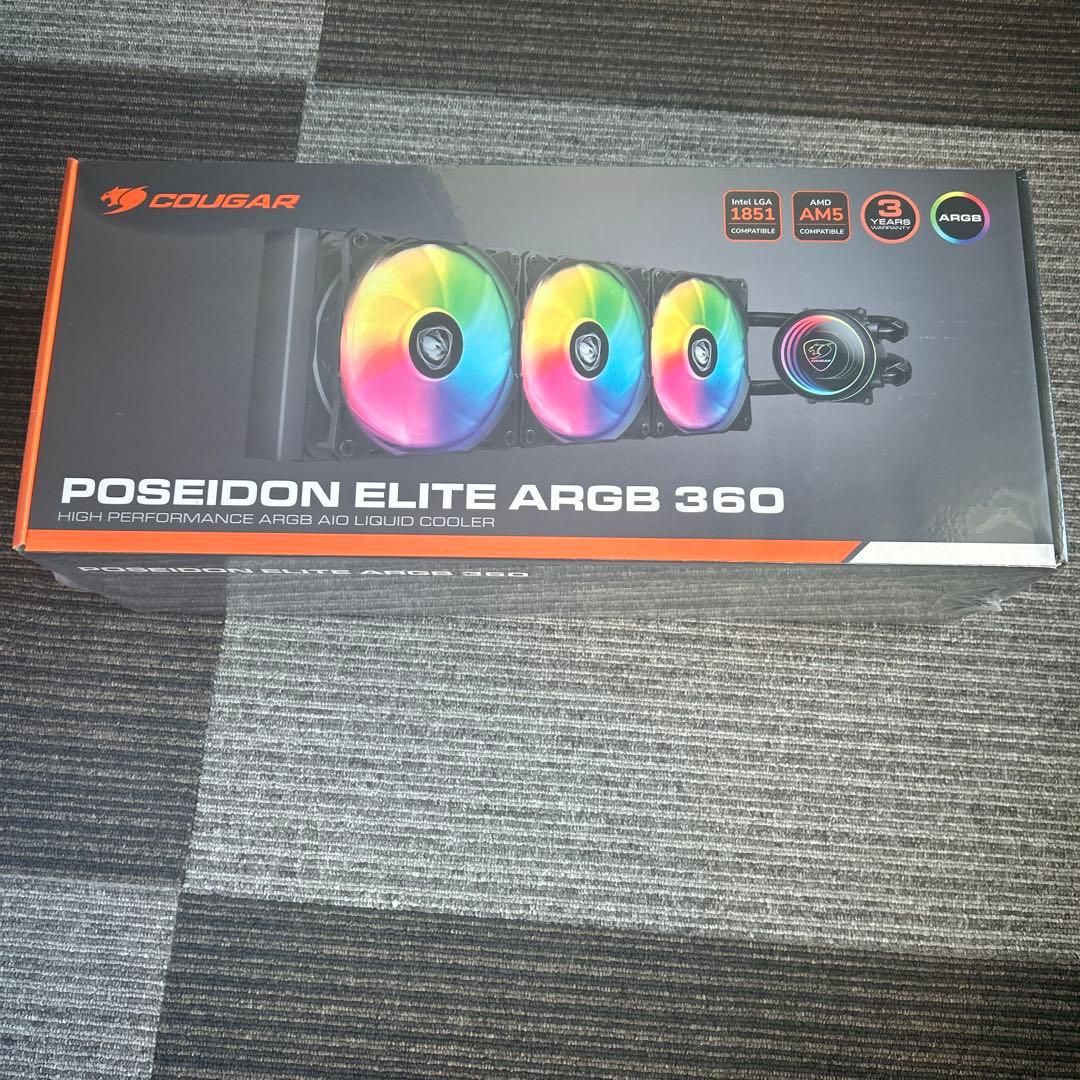 COUGAR POSEIDON ELITE ARGB 360 ブラック
