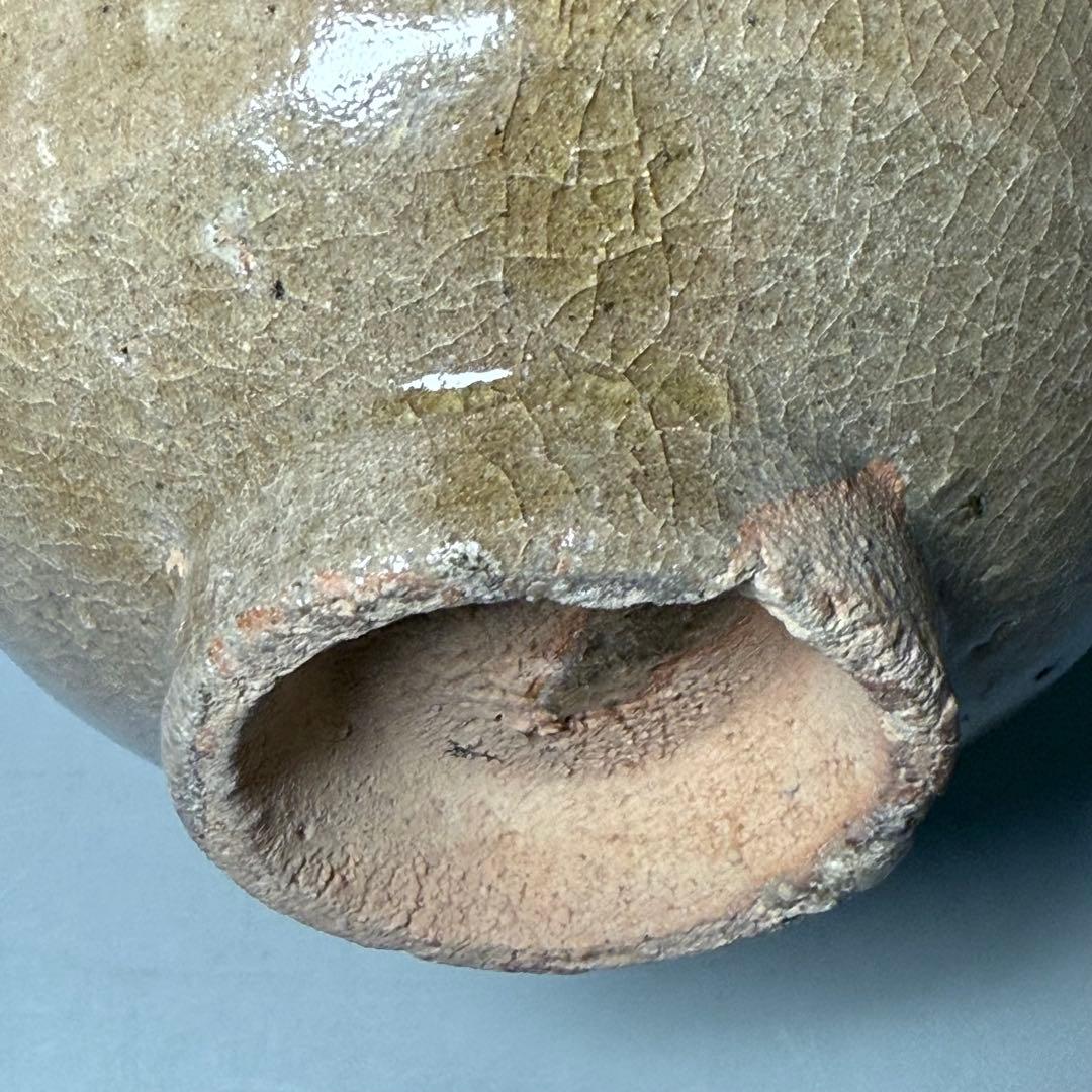 古唐津　無地唐津　奥高麗茶碗　古美術　蒐集家旧蔵　茶道具　飴釉　桃山〜江戸期