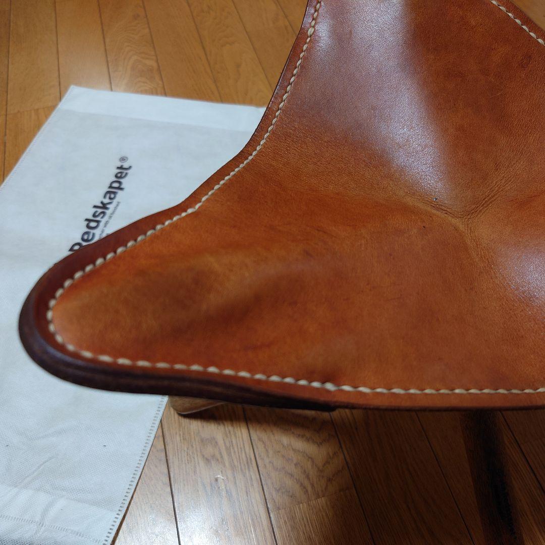 basta_redskapet 焚火チェア ブラウン×ステッチ系ベージュ