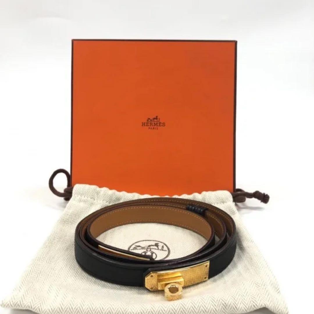 エルメス ベルト ケリー 黒 HERMES
