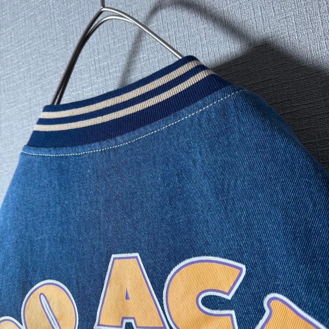 【新品・タグ付き】香港Disney プーさん 刺繍 スタジャン アームロゴ L