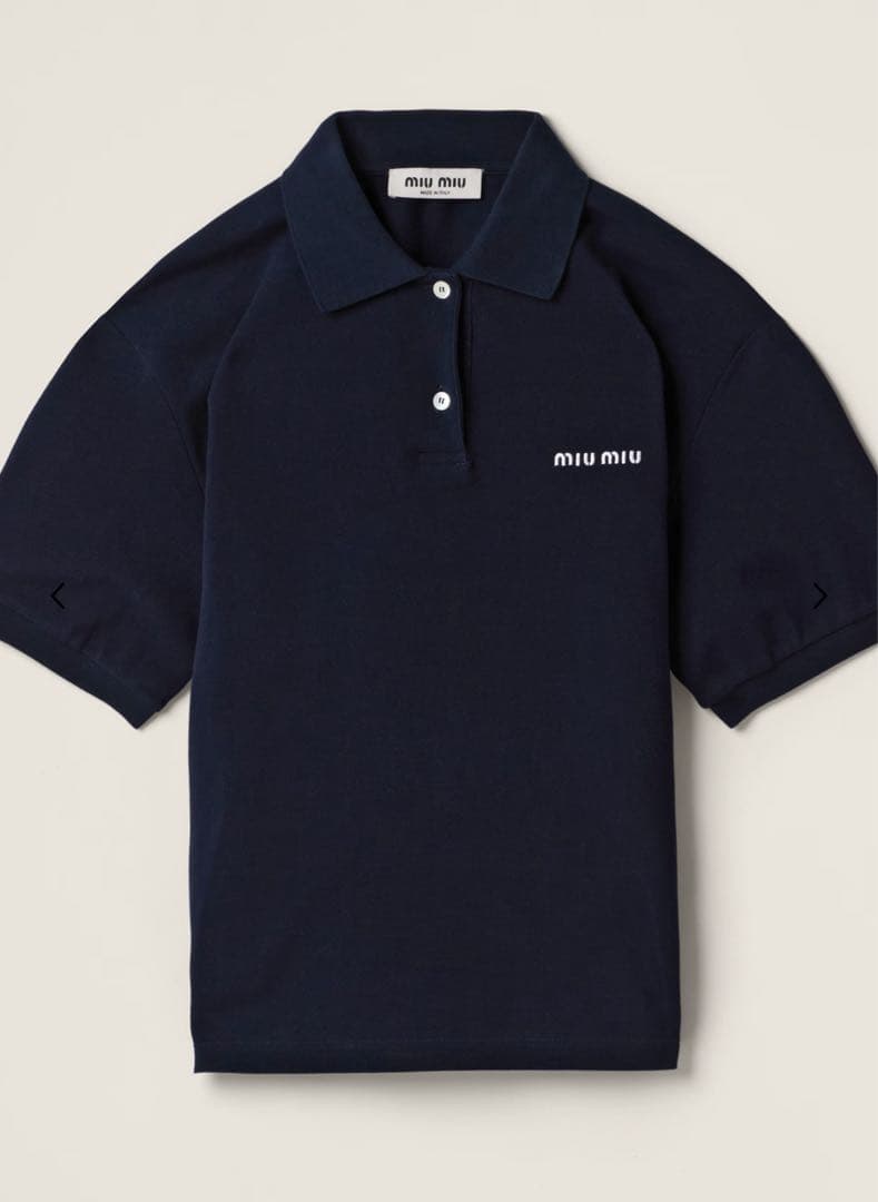 コットンピケ ポロシャツ