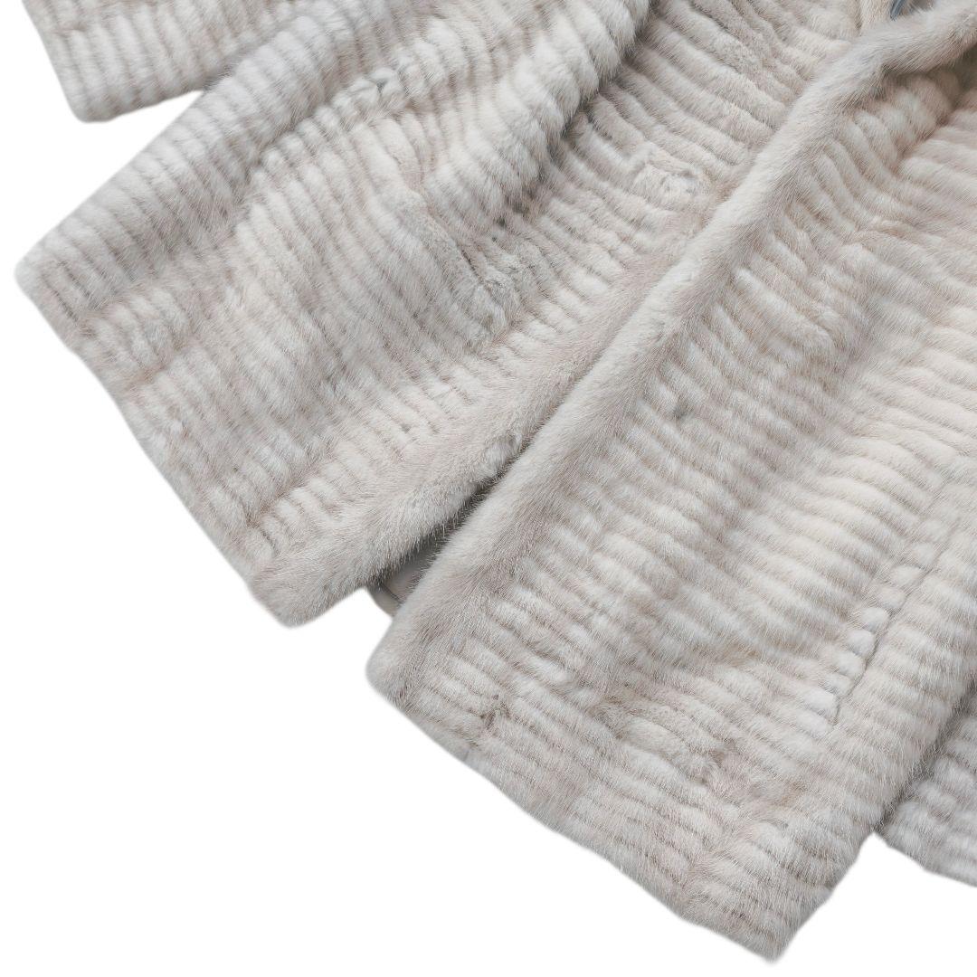 【美品 高級◎】総丈71 毛皮 ミンク ファーコート L 極暖 ゆったり