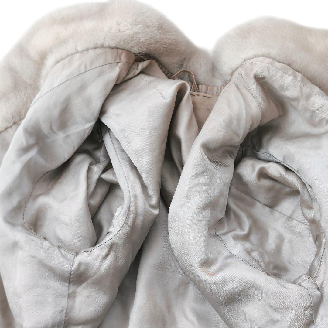 【美品 高級◎】総丈71 毛皮 ミンク ファーコート L 極暖 ゆったり