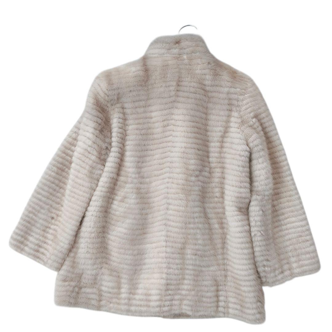 【美品 高級◎】総丈71 毛皮 ミンク ファーコート L 極暖 ゆったり
