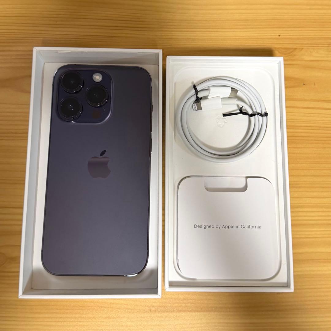 Apple iPhone 14pro ディープパープル　256GB