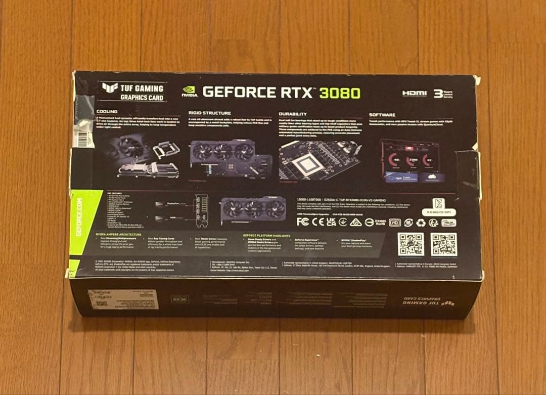 貴重です！OC版ASUS TUF GAMING RTX 3080 O10GB