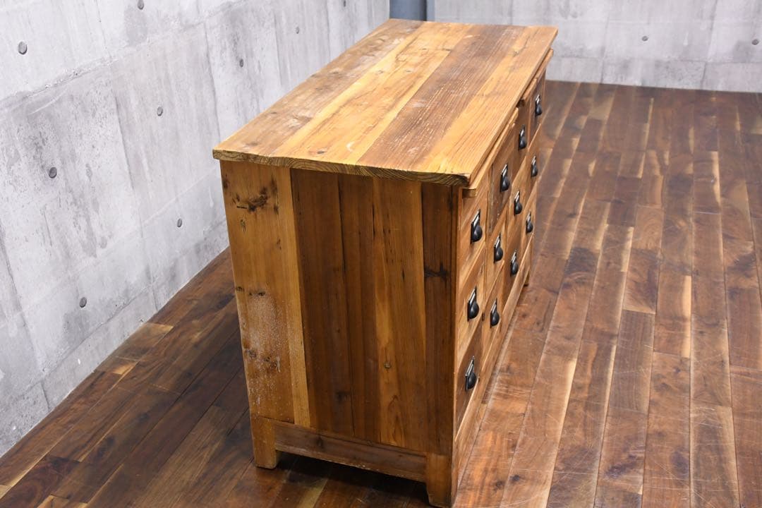 DLK108 ノットアンティークス グラム チェスト 4列3段 オールドウッド