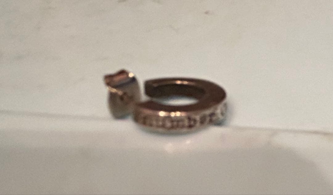 NUMBER (N)INE×jam  made シルバーフープピアス