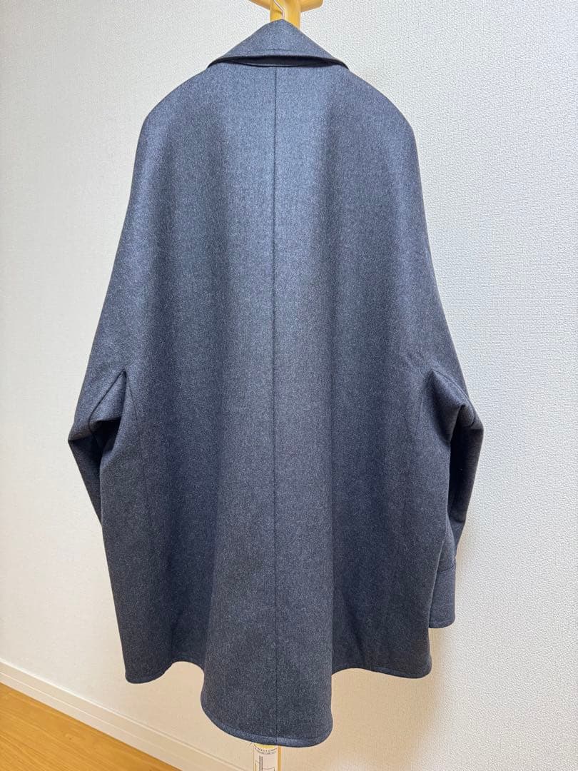 MBハイエンド尾州ウール60/2 WORSTED WOOL ダブルメルトンコート