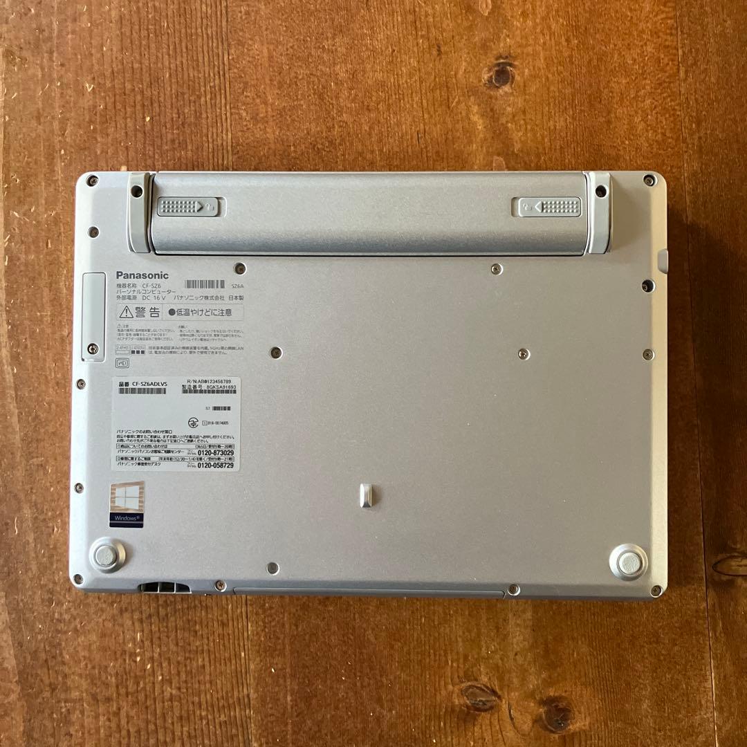 Panasonic CF-SZ6 レッツノート 美品 バッテリー最大容量90%