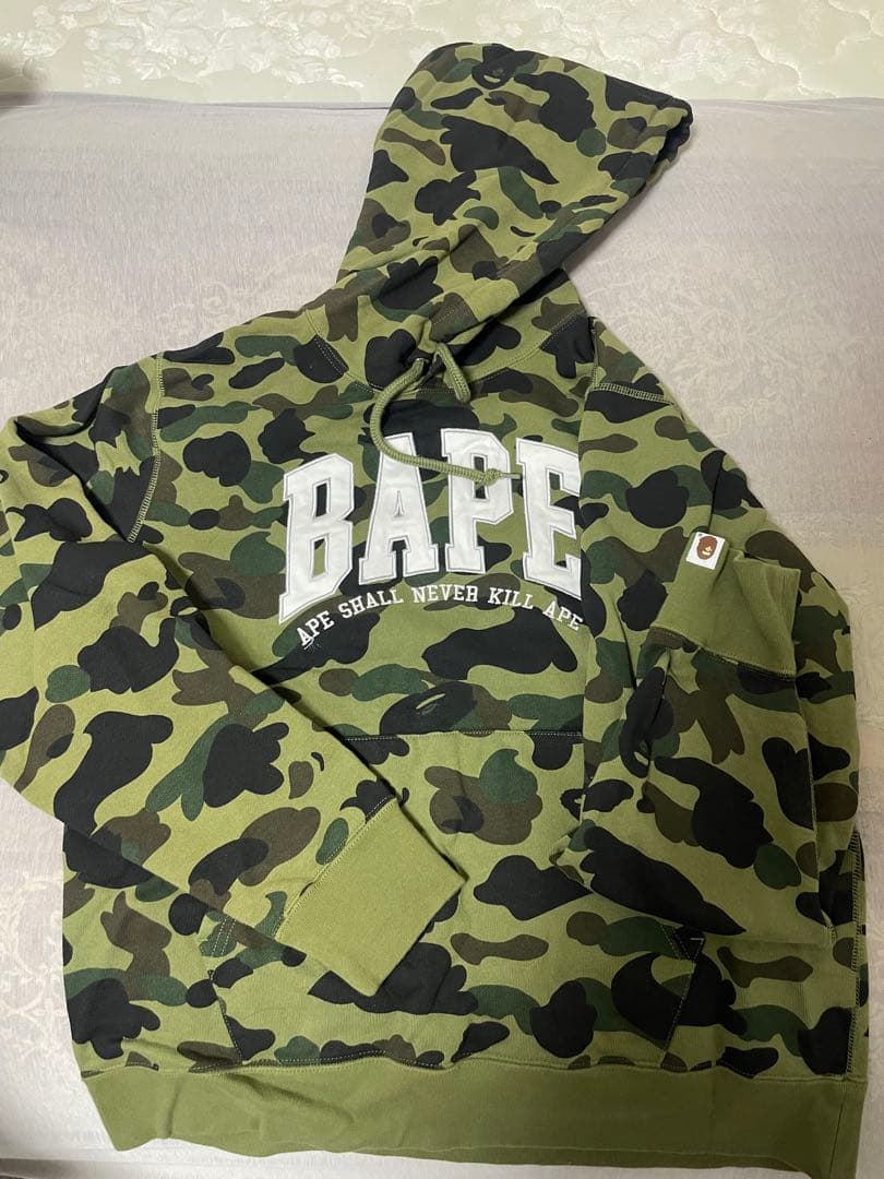 BAPE 迷彩パーカー APE SHALL NEVER KILL APE