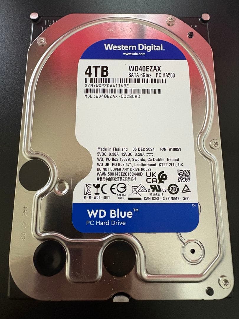 Western Digital WD Blue 4TB 内蔵HDD