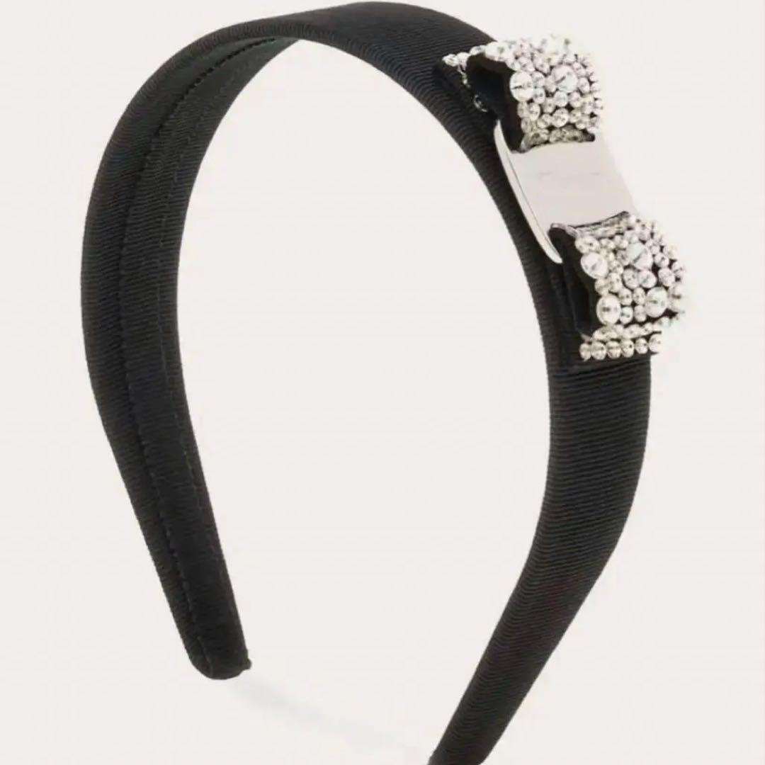 【未使用】フェラガモ　カチューシャ　ビジュー　Ferragamo クリスタル