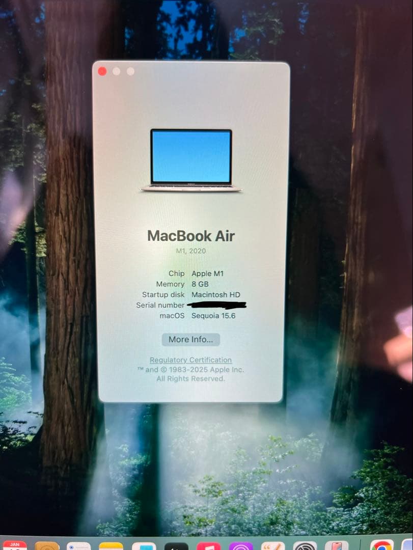 MacBook本体 MacBook Air 13-inch (M1, 2020) A2337