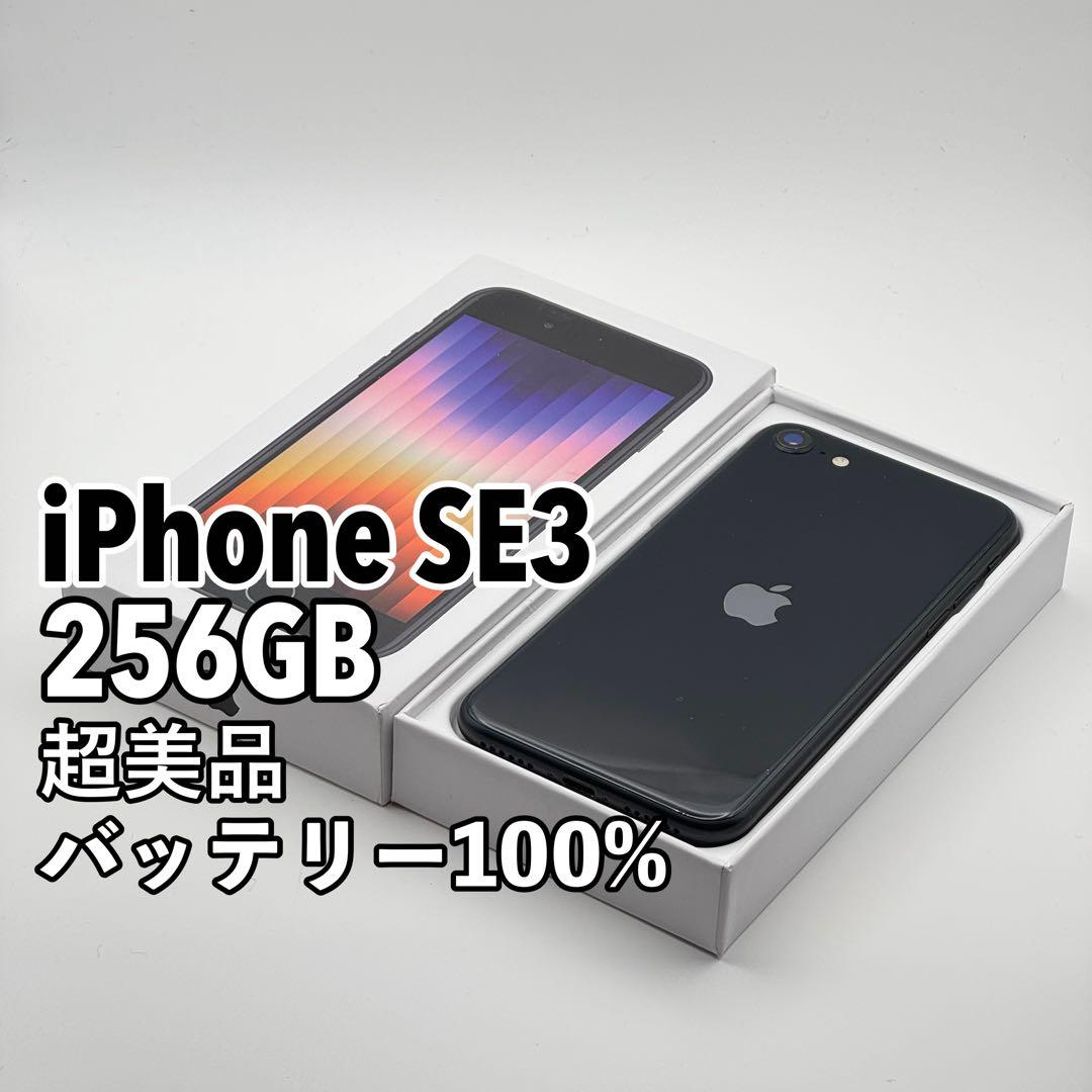 【超美品】iPhone SE3 256GB SIMフリー ブラック