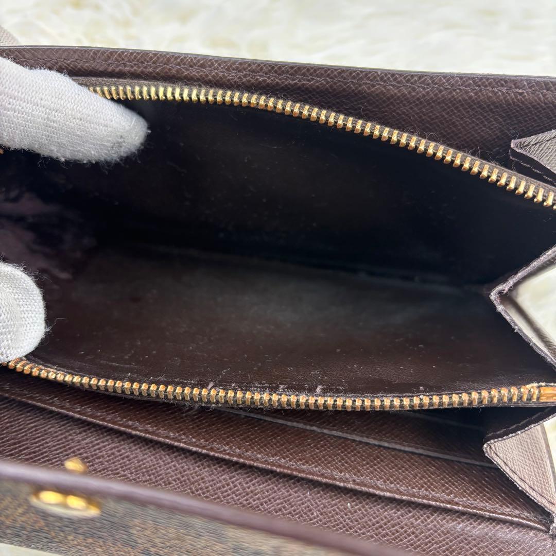 美品！ルイヴィトン 長財布 ダミエ エベヌポルトフォイユ サラ カード10枚収納