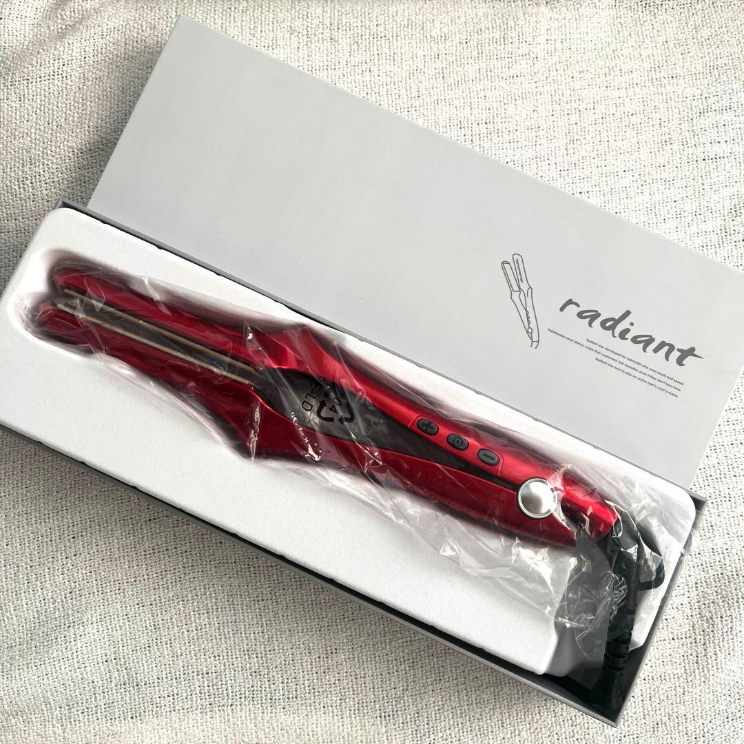 radiant ストレートアイロン　28mm レッド