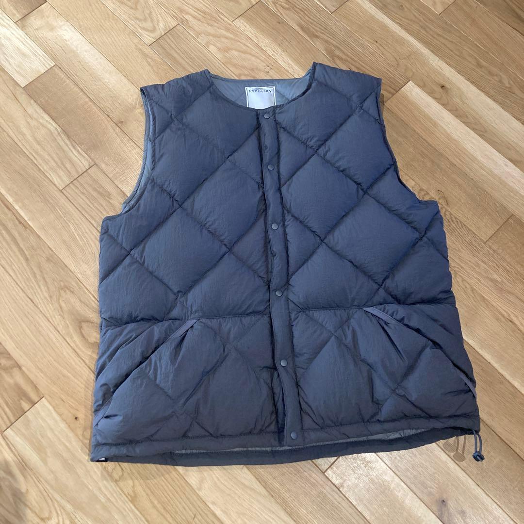 PAPERSKY ペーパースカイ　MIDDLE LAYER DOWN VEST