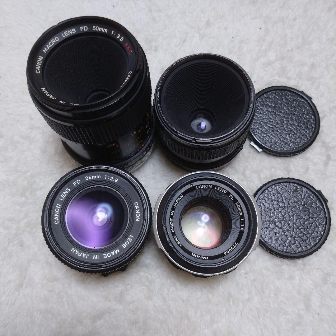 CANON FD 50mm MACRO 24mm 等4本セット キャノン