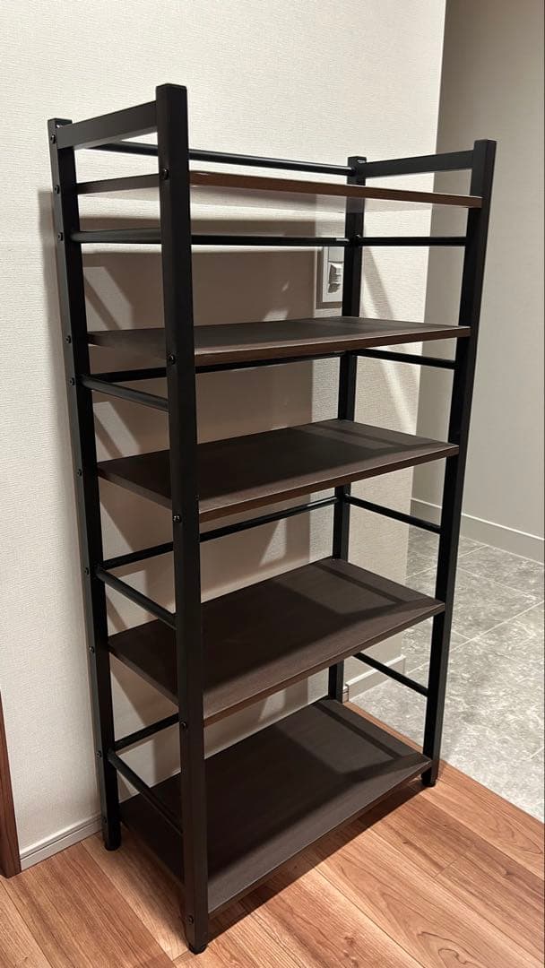 ニトリ ブックシェルフ ザック3 ダークブラウン