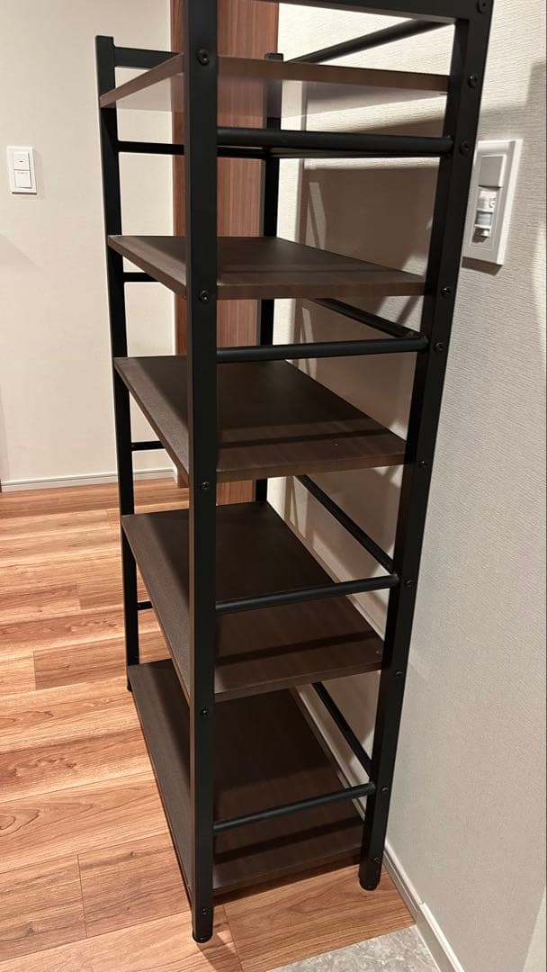 ニトリ ブックシェルフ ザック3 ダークブラウン