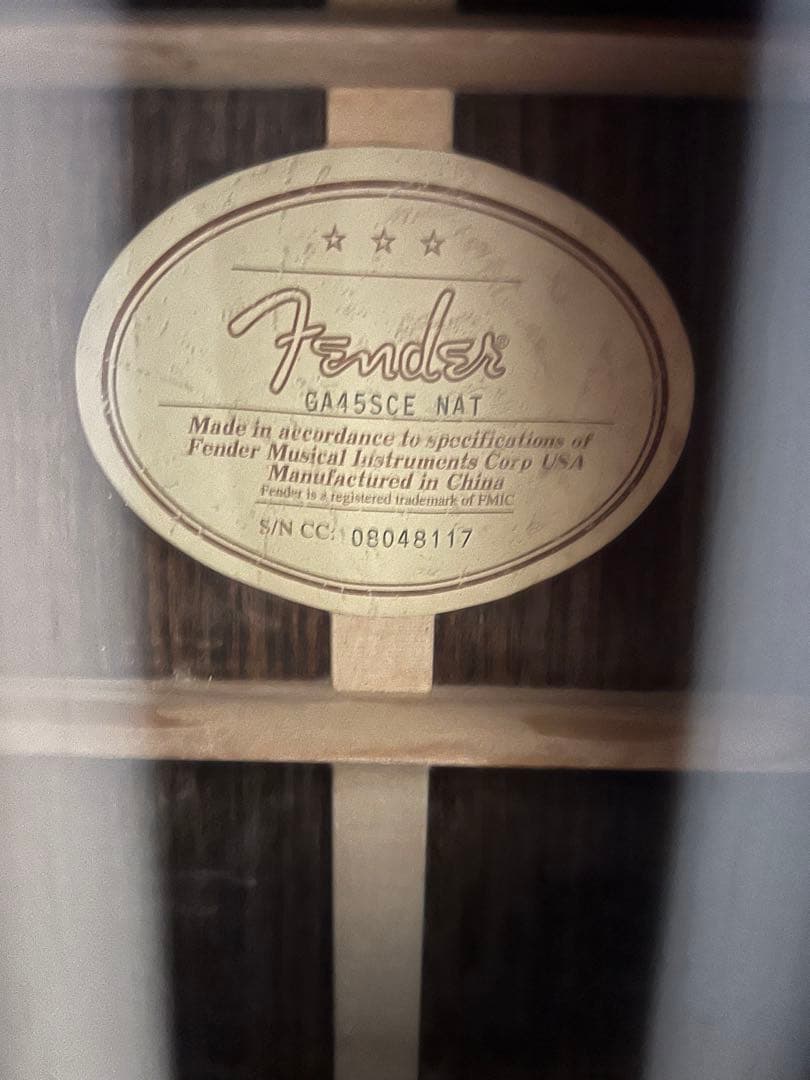【極美品】Fender GA-45SCE NAT エレアコ YUIモデル