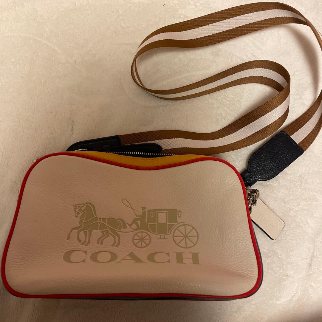 お値下げ中です！COACH レザー バッグ 多色使い