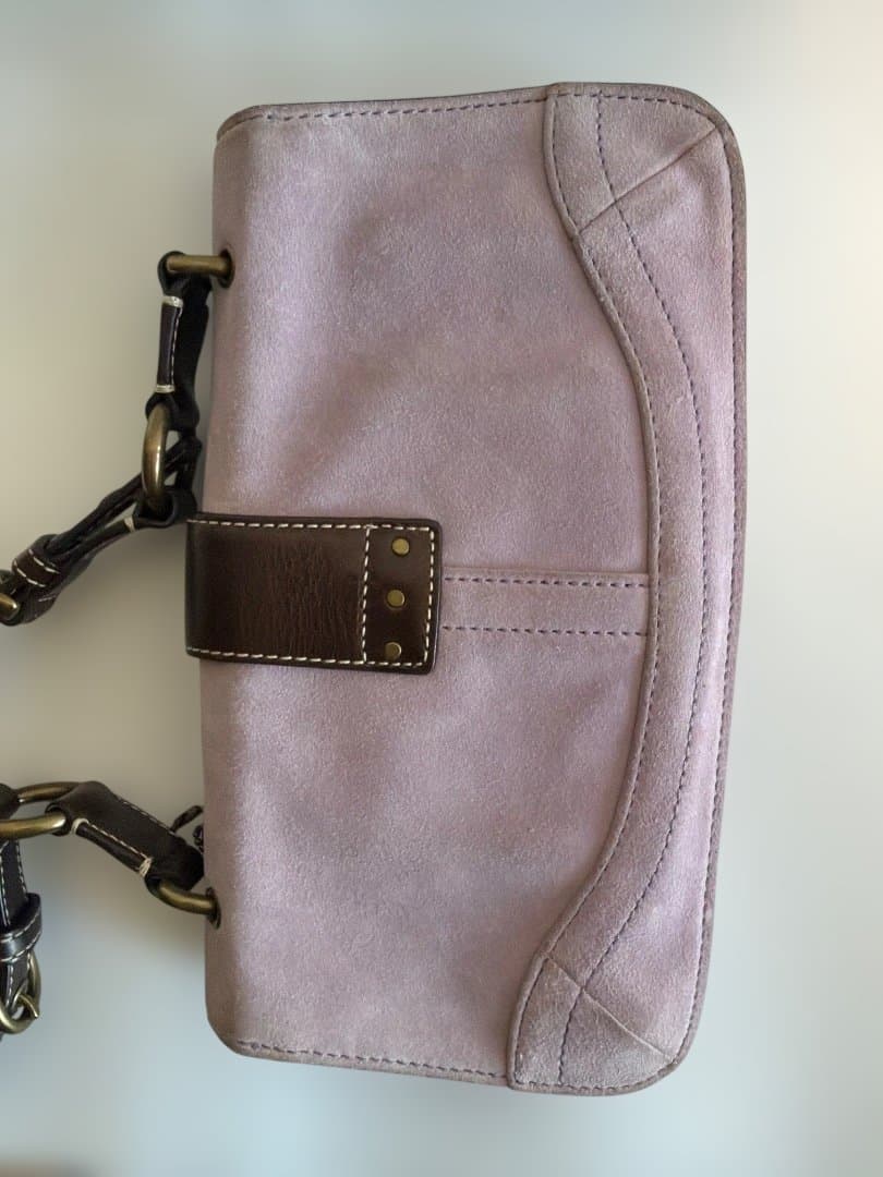 コーチ　スウェード ワンショルダーバッグ シグネチャー　9663