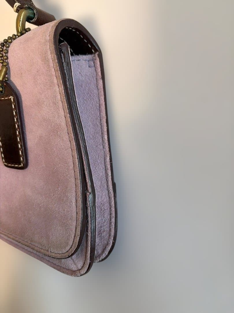 コーチ　スウェード ワンショルダーバッグ シグネチャー　9663