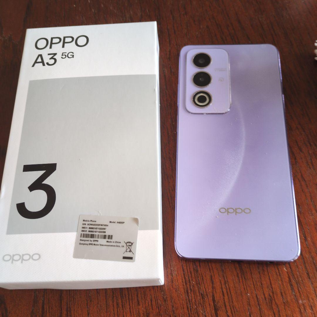 OPPO A3 5G 128GB 本体　画面割れ