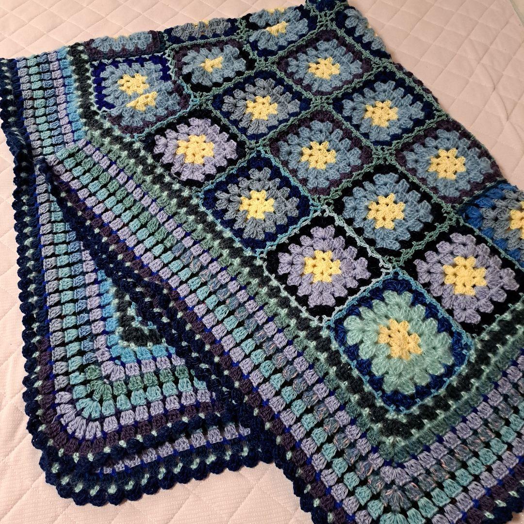 (147)グラニースクエア ブランケット ★130×170★最終価格★