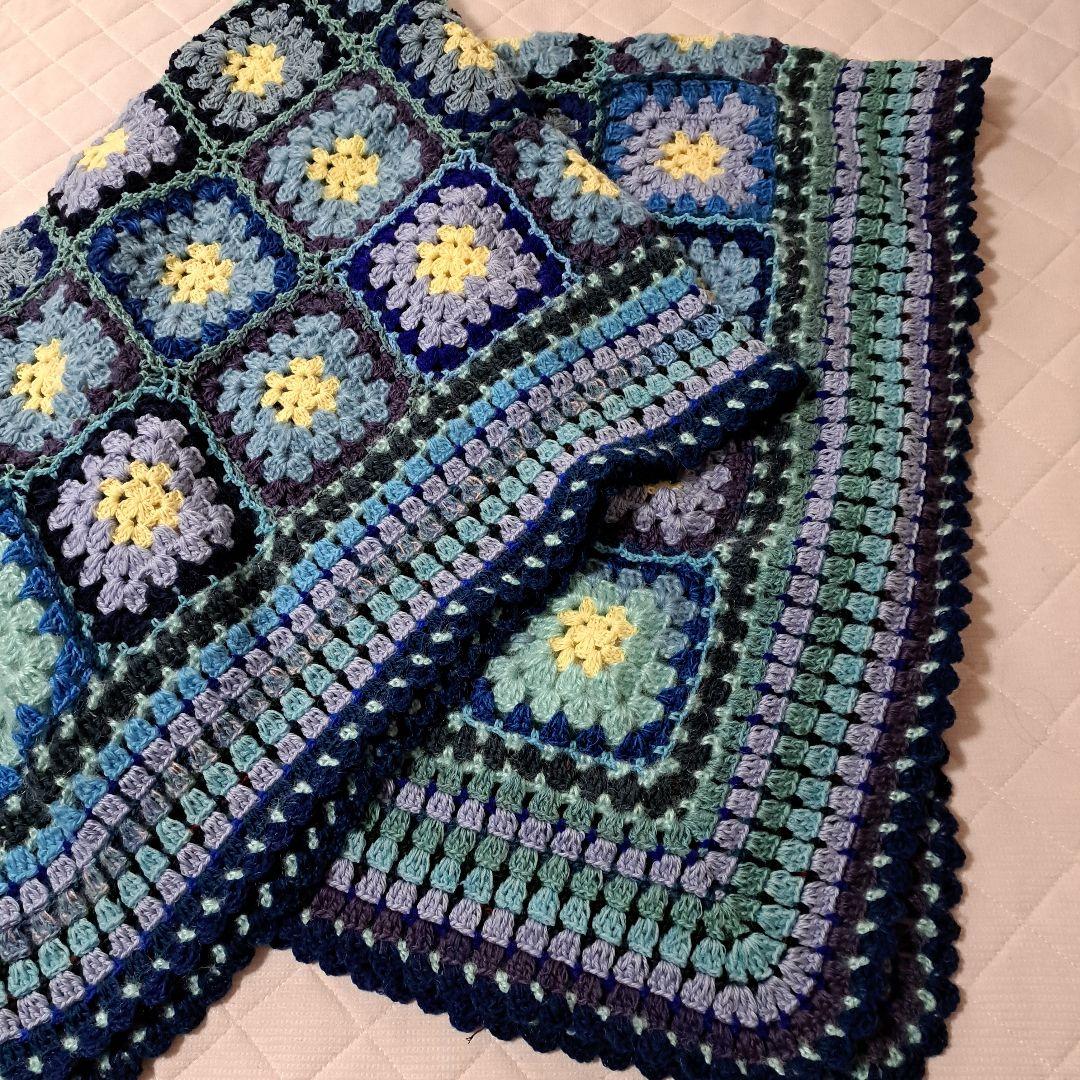 (147)グラニースクエア ブランケット ★130×170★最終価格★