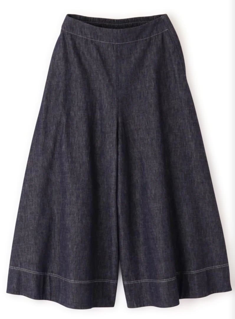 ヒューマンウーマン/ライトオンスデニムフレアースカーチョL新品