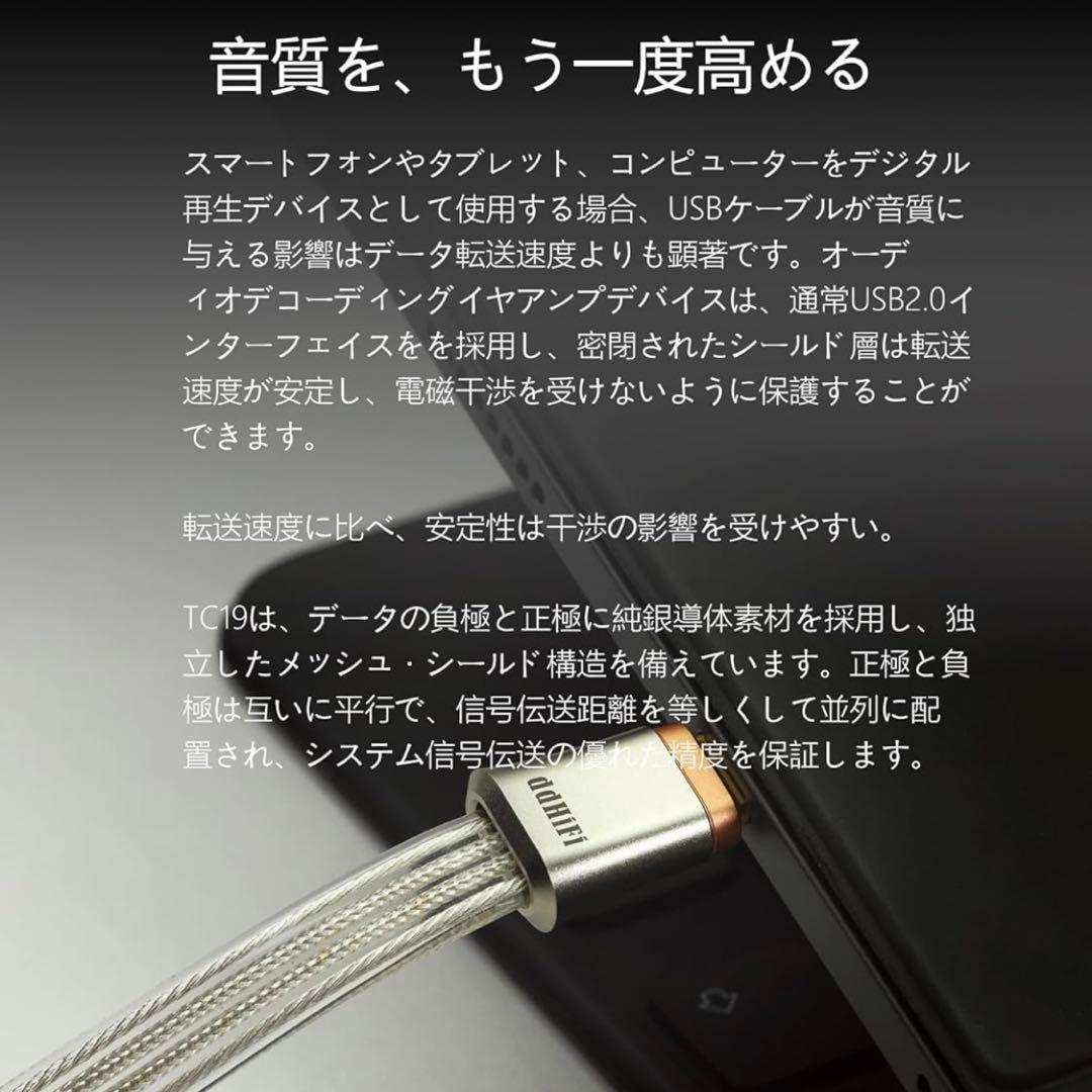 ddHiFi TC19CC Comet フラッグシップ ピュアシルバー 10cm
