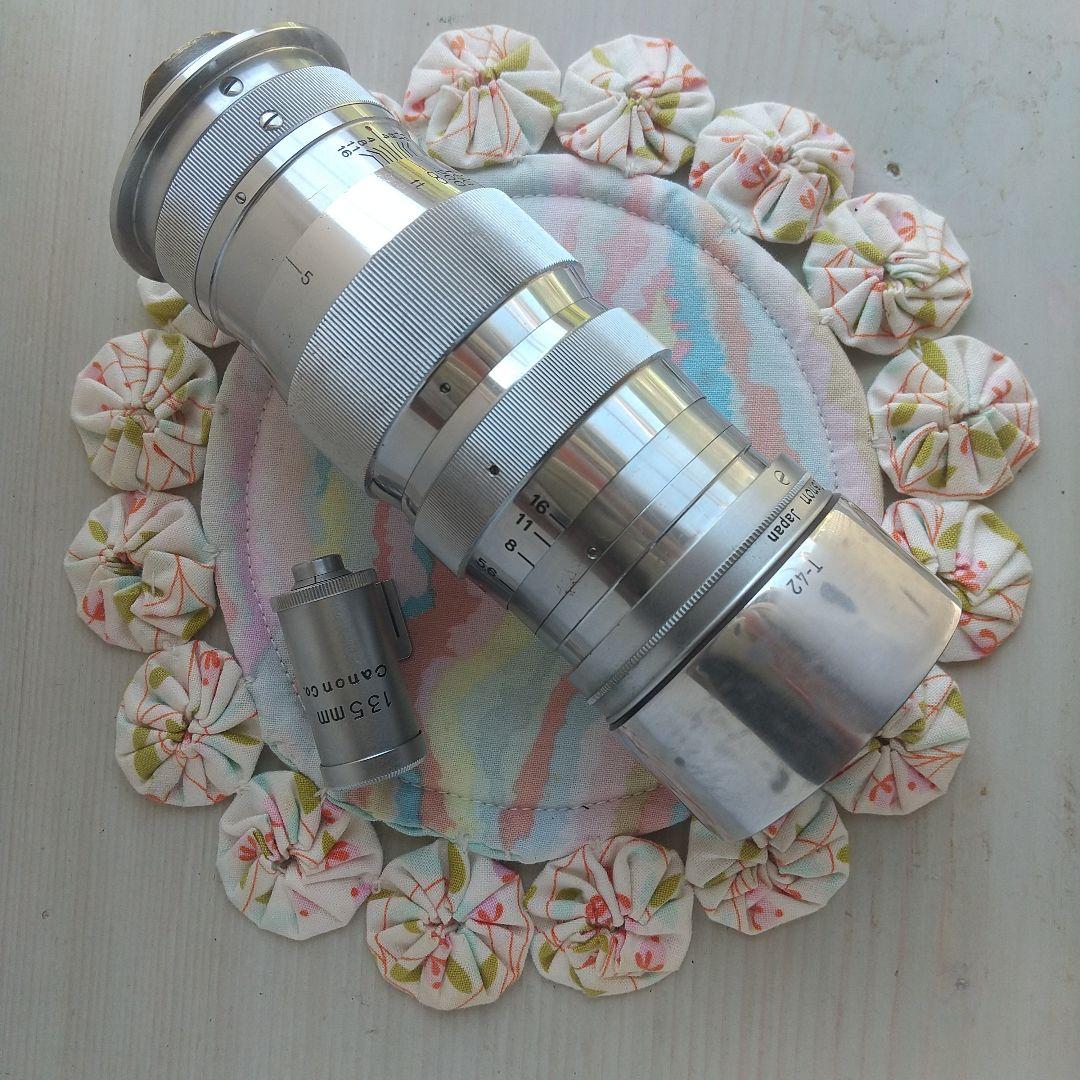 キャノン-L 135mmF4オールクロームタイプ初期型