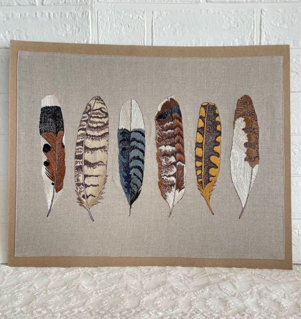 新品コーラル＆タスク　刺繍アート