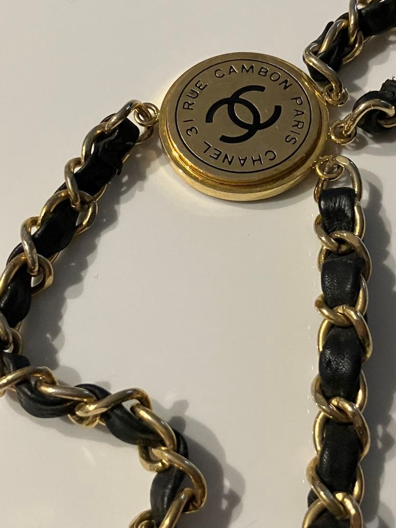 CHANEL シャネル チェーンベルト 3連 モチーフ ヴィンテージ