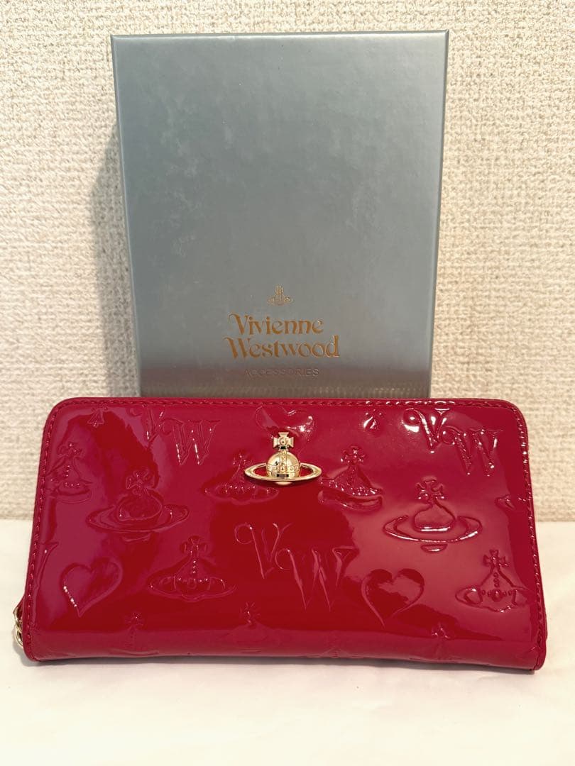 【新品未使用】Vivienne Westwood 長財布 レッド 大人気