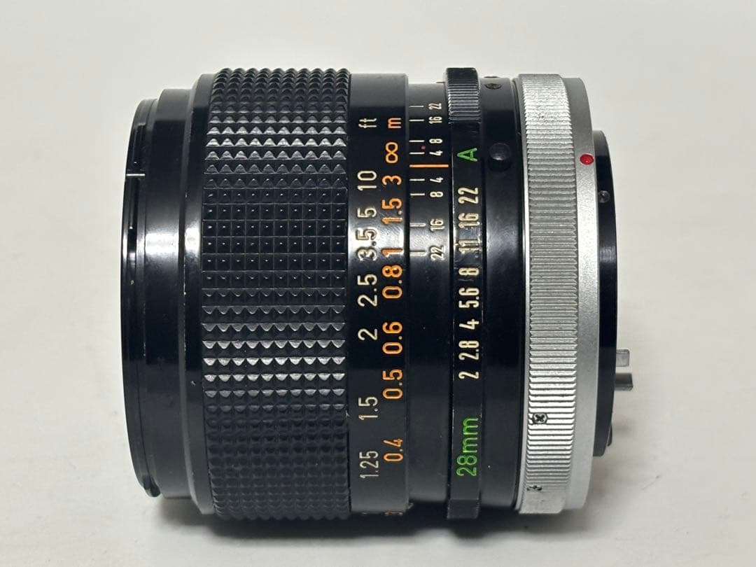 【カビ曇り無し】 Canon FD 28ｍｍ F2 S.S.C. FDマウント