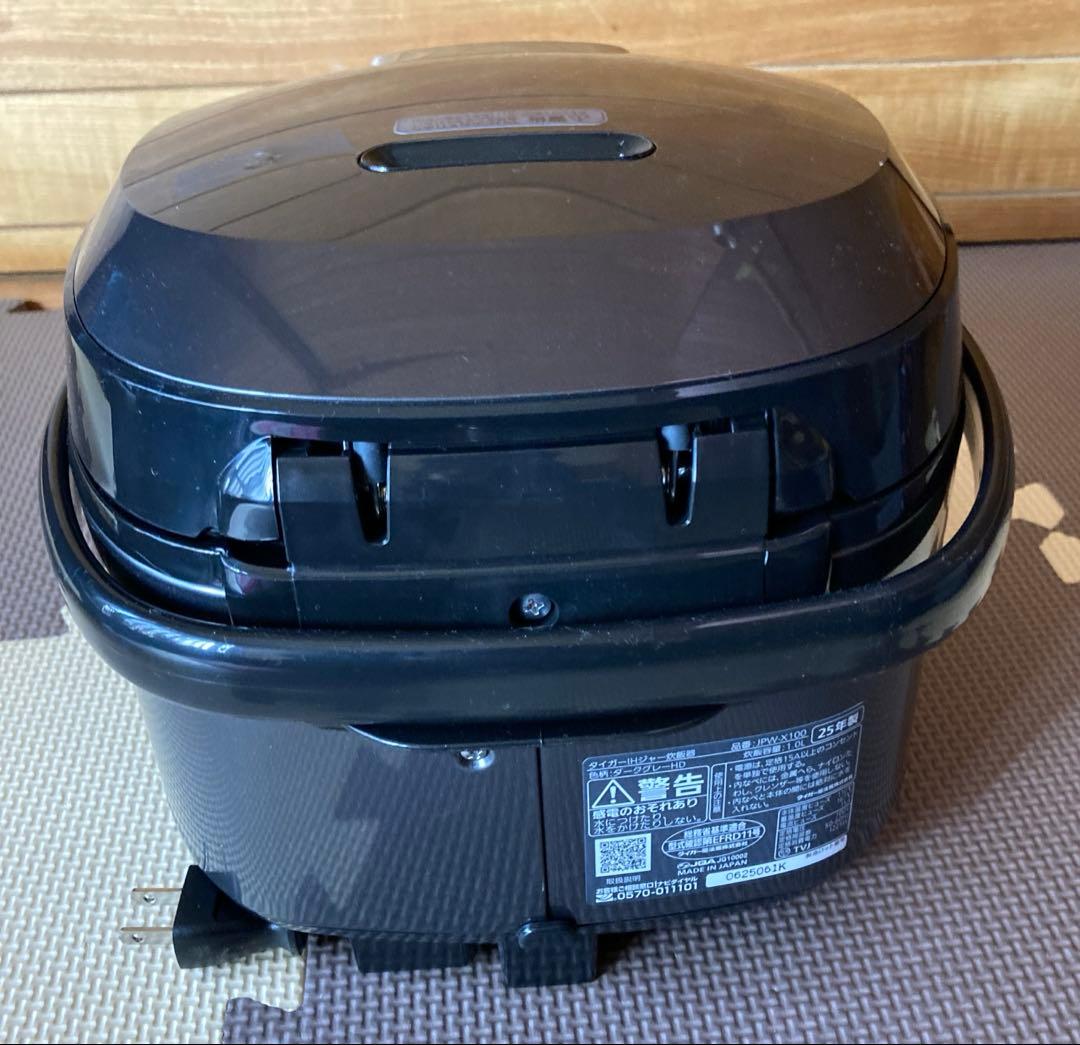 1回使用　タイガー魔法瓶　炊飯器 5合 IH式 JPW-X100HD 説明書付き