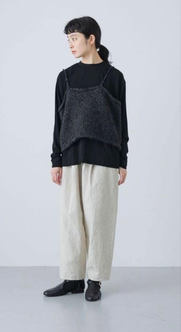 かぐれ　アルパカウールブークレニットキャミソール