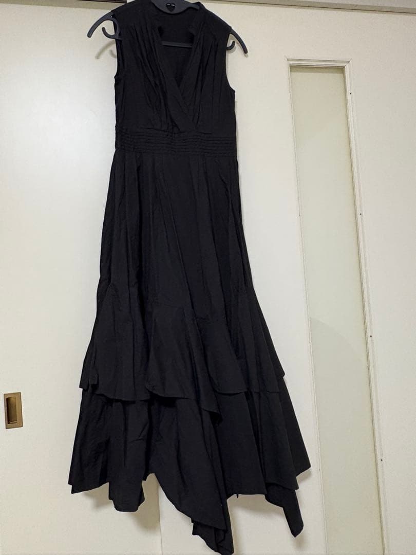 L'Or(ロル) Volume Shirt Dress ブラック かじまり