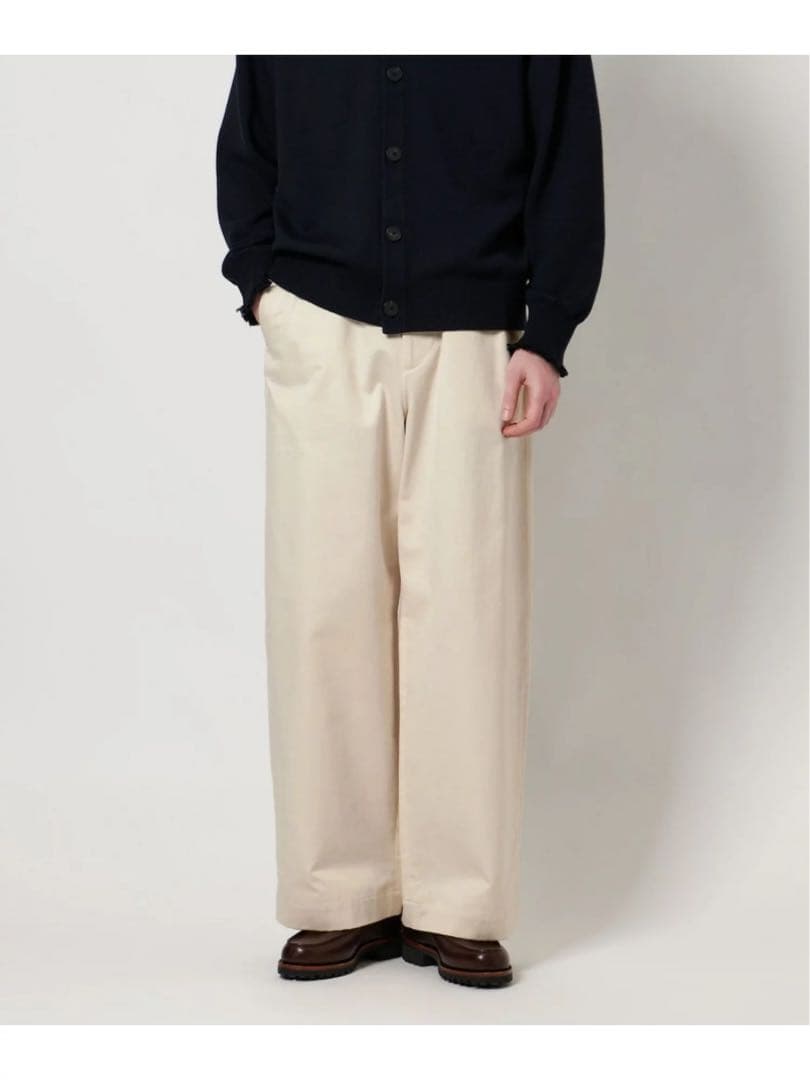 LOEFF コットン サテン バギーパンツ