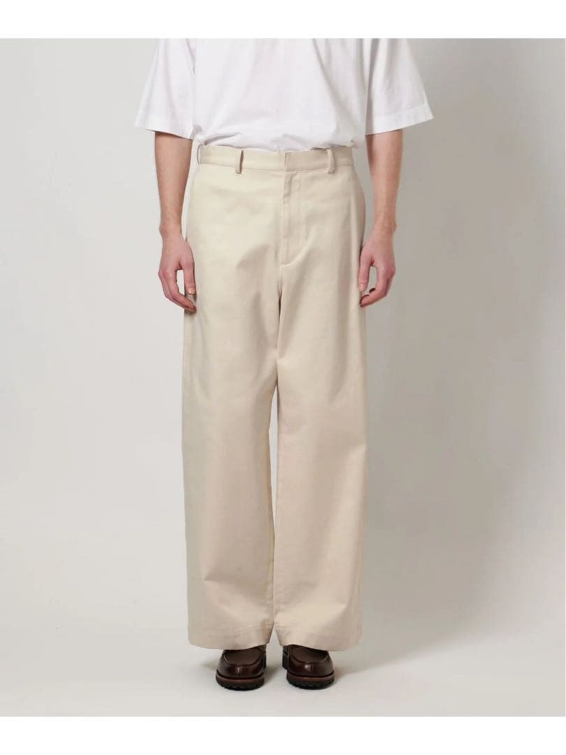 LOEFF コットン サテン バギーパンツ