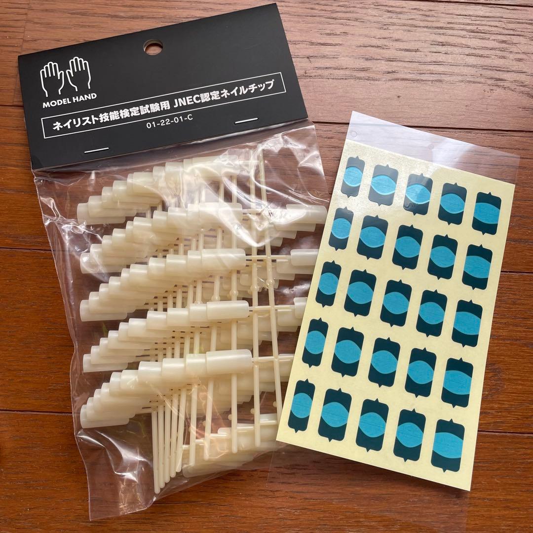 STモデルハンド ネイリスト検定 JNEC認定 モデルハンド 認定チップ付き
