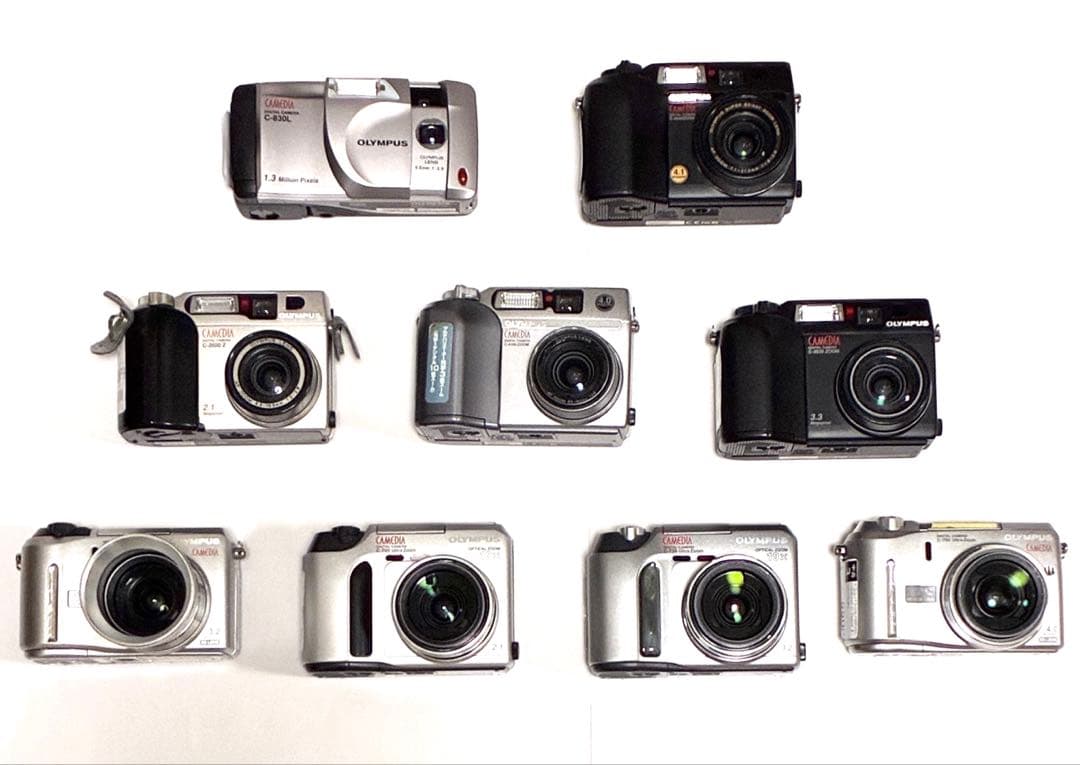 【OLYMPUS／デジタルカメラ】 CAMEDIAシリーズ 9台まとめセット