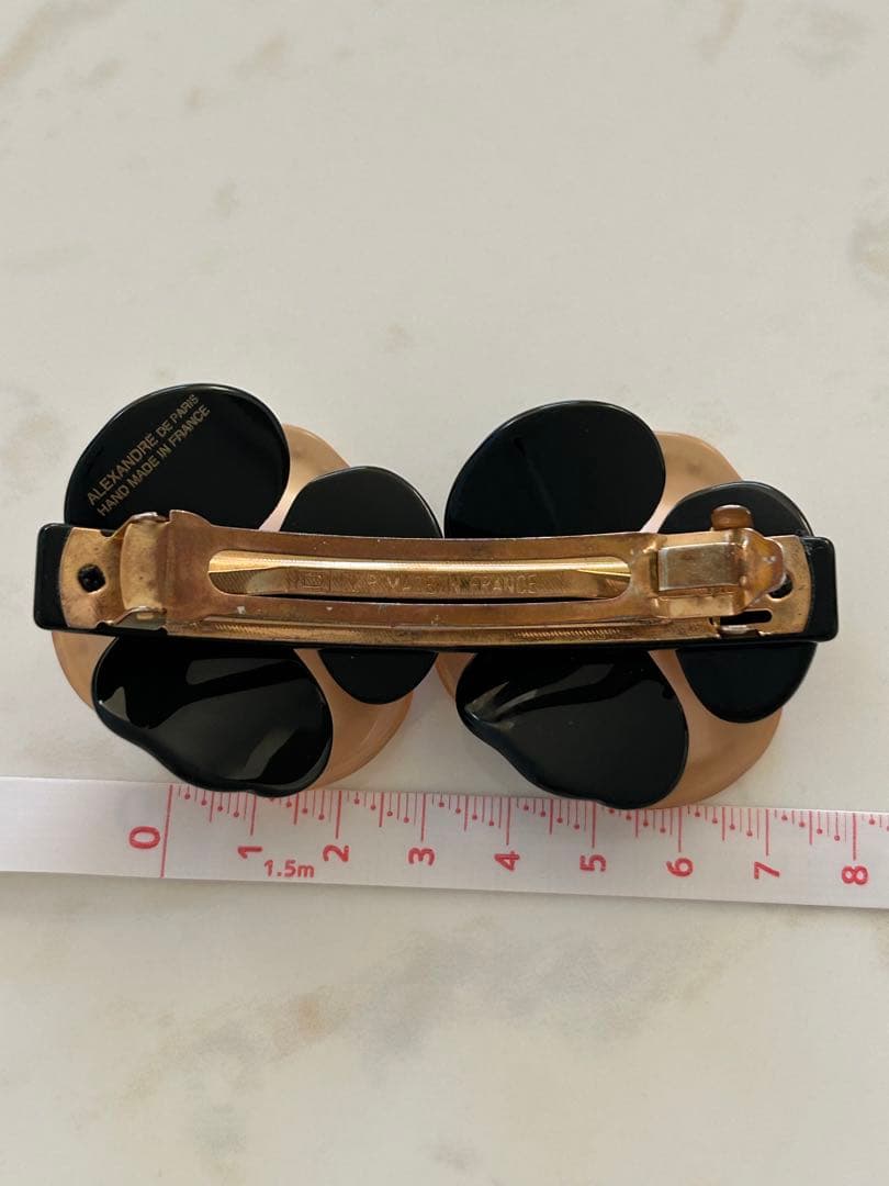 アレクサンドルドゥパリ　双子　カメリア　バレッタ　美品